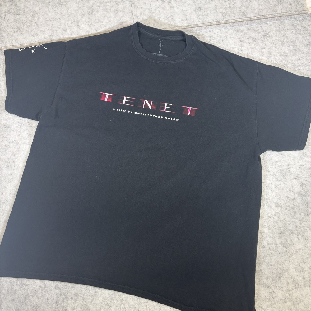 Tenet Travis Scott Christopher Nolan Movie Promo Large Film T-Shirt Cactus Jack